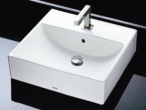 L710C + TLG07301J TOTO カウンター式角形洗面器セット ベッセル式 シングル混合水栓