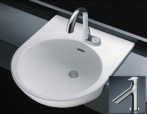 L830CRU + TLS01101J TOTO カウンター式洗面器セット セルフリミング式 立水栓
