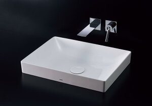 LS915 + TLP02309J TOTO ベッセル式洗面器セット 壁付シングル混合水栓