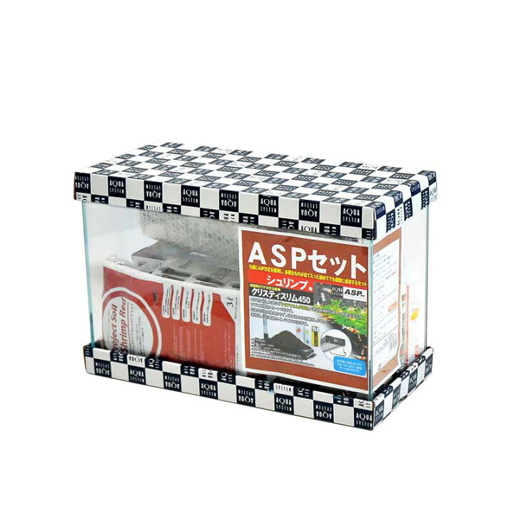 楽天市場】水槽 45cm ASPセット【45×20×30cm 24L】アクアシステム 