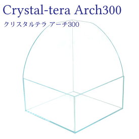 水槽 30cm ガラス水槽【30×20×15/35cm 17L】クリスタルテラ アーチ 300 30cm水槽 水槽 ガラス 保護マット付き ガラス厚5mm アーチ状 アクアシステム テラリウム 熱帯魚 金魚 メダカ 水草 ガラスふた 超透明 クリアガラス オールガラス アクアリウム 用品 送料無料