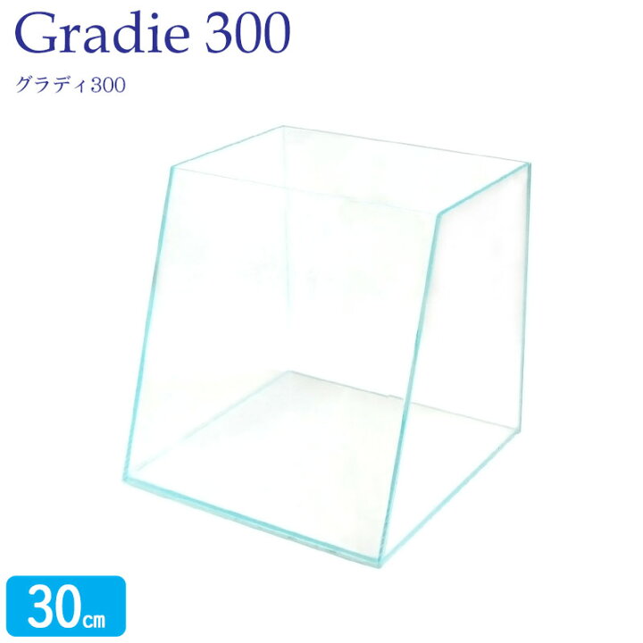 楽天市場】水槽 30cm ガラス水槽【30×20/30×30cm 20L】グラディ300 