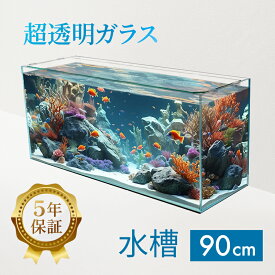 水槽 90cm ガラス水槽【90×30×40cm 98L】クリスティプレーン 90S 90cm水槽 水槽 ガラス 蓋付き フタ受け付き 保護マット付き ガラス厚8mm 26kg アクアシステム 熱帯魚 水草 金魚水槽 ガラスふた 水槽 超透明 クリアガラス 限定 オールガラス アクアリウム 送料無料