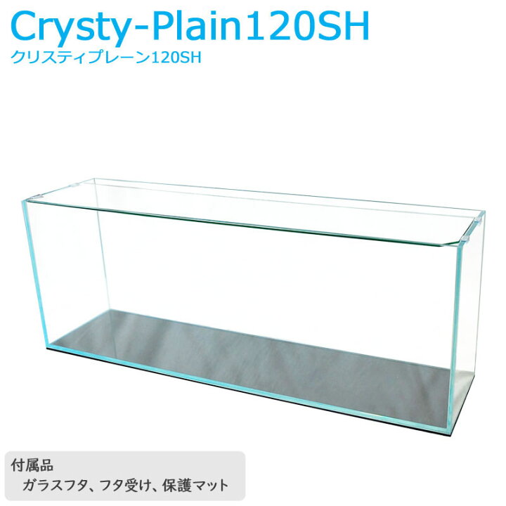 楽天市場】水槽 120cm ガラス水槽【120×30×45cm 145L】クリスティ 