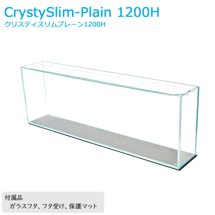 楽天市場】水槽 120cm ガラス水槽 【120×20×40cm 83L】 クリスティ 