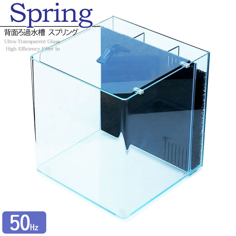 激安 リビングにマッチする美しいスタイリングが自慢 アクアシステム 背面ろ過水槽 スプリング R330 60Hz 水槽セット ろ材 フィルター 超透明ガラス 西日本用 本日の目玉