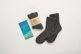 モンゴルのヤクのウールで作ったポカポカ靴下1足【色ブラウン・Mサイズ23～25】★送料無料★