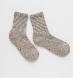 モンゴルのヤクのウールで作ったポカポカ靴下2足分販売【色ベージュ】★送料無料★