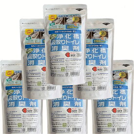 トイレのサプリ　汲み取りトイレ用　仮設トイレ用 消臭剤 粉末300g 6袋　簡易トイレ、仮説トイレ、公衆トイレの消臭［アクアヴィーナス］