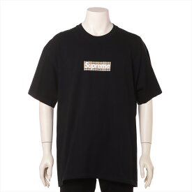 美品 バーバリー シュプリーム コラボ Box Logo Tee 半袖 Tシャツ 服 ノバ チェック ロゴ プリント 人気 XLサイズ メンズ TMT 0925-E34