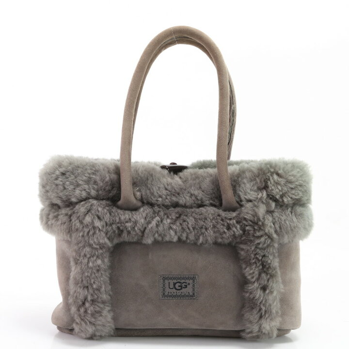楽天市場】UGG アグ ムートン ファー レザー トート バッグ 肩掛け  