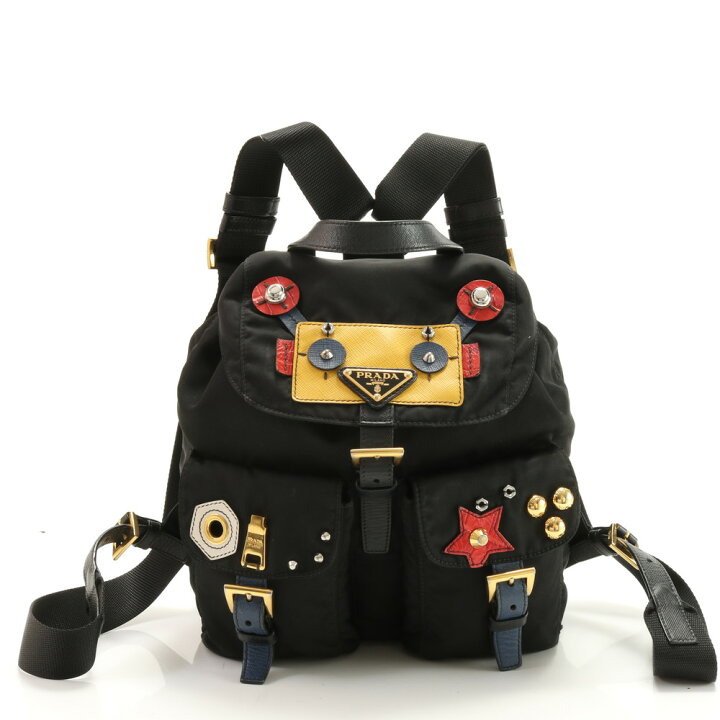 楽天市場】極美品 プラダ ロボット モチーフ テスート ナイロン 