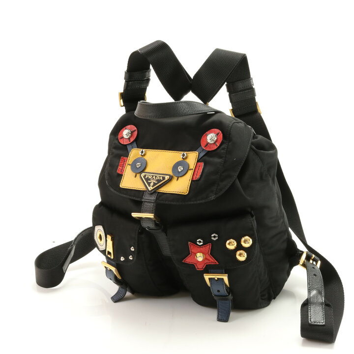 楽天市場】極美品 プラダ ロボット モチーフ テスート ナイロン 
