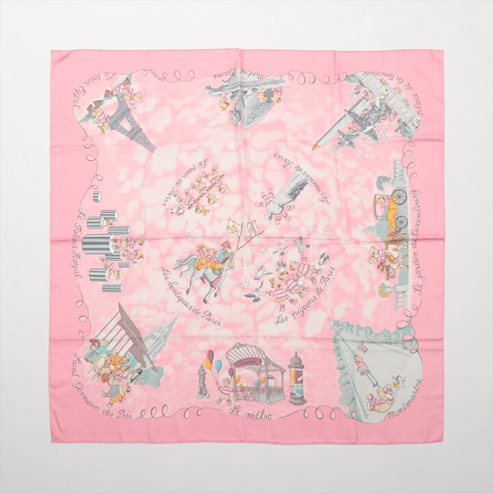 楽天市場】極美品 エルメス タグ付 カレ 90 Les Triples de Paris  