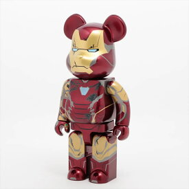 極美品 BE@RBRICK ベアブリック MARVEL Infinity SAGA IRON MAN Mark85 Battle Damaged Ver. アイアンマン 400％ MMM CG50-8