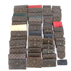 まとめ 50点 セット ルイヴィトン モノグラム ダミエ エピ レザー 長財布 二つ折り ウォレット キーケース RRR DL23-5