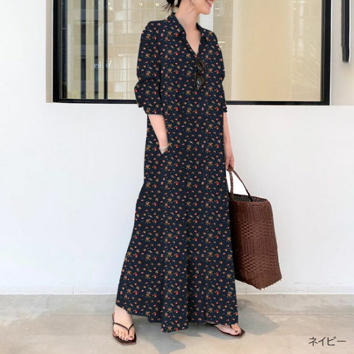 楽天市場】全品P10倍／スーパーSALE 半額！シャツワンピ ワンピース 花 
