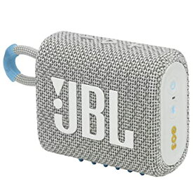 JBL GO3エコモデル Bluetoothスピーカー USB C充電/IP67防塵防水/パッシブラジエーター搭載/ポータブル/エコホワイト JBLGO3ECOWHT 小