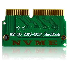 Macbook Air (2013-2017)用 M.2 NVMe SSD変換アダプタカード SSDアップグレードキット (グリーン)