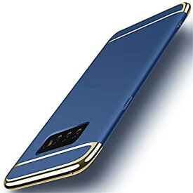 MQman Galaxy S10 ケース 軽量 衝撃防止 3パーツ式 組み立て式 S10 メッキ加工 SC-03L 薄型 SCV41 ギャラクシーカバー お洒落 耐衝撃 (galaxyS10, ブルー×金)