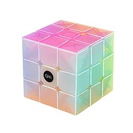 QiYi Warrior Magic Cube 魔方 (日本語6面完成攻略書) 3x3x3 競技専用キューブ 回転スムーズ 立体パズル 世界基準配色 ストレス解消 脳トレ ポップ防止 対象年齢6歳以上 (ゼリー 魔方 1個)