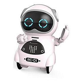 ユーキャンロボット(Youcan Robot) ポケットロボット Pocket Robot ミニサイズ コミュニケーション ダンス 歌 スマートロボット (ピンク)
