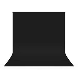 UTEBIT 背景布 黒 布 撮影用 100 x 150 cm シワが出来やすくない 背景シート 無地 生地 背景 スタジオ背景 不透明 子供撮影 インスタ SNS写真 肖像画 ビデオ テレビに対応 Black Backdrop ポリエステル ブラッ