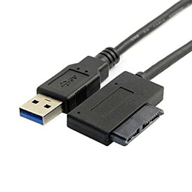 CY USB 3.0 - 7+6 13ピン スリムライン SATA ケーブルアダプター ノートパソコン CD DVD ROM 光学ドライブ用