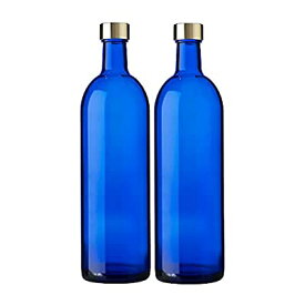 ガラス瓶 ワインボトル 720ml ブルー 2本セット 保存 詰替え 容器 日本製 ブルーボトル GLASS BOTTLE SK720PGCB2