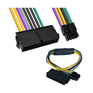 �y���������z24 �s������8Pin�d���ϊ��P�[�u��DELL�p�AOptiplex �}�U�[�{�[�h 3020 7020 9020 Q75 Q65�p�AATX PSU �d���A�_�v�^�[ �P�[�u���A30cm 18AWG