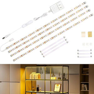 �y���������zled �e�[�v���C�g �t�B�M���A���C�g 2m �d���F 0.5Mx4�{ �A�ډ\ DIY �ԐڏƖ� ���ʔ��� 1100lm ���P�x �����pLED ���ʃe�[�v ��t�ȒP �����F �L���r�l�b�g�Ɩ� ���͋C���X�� �z�[