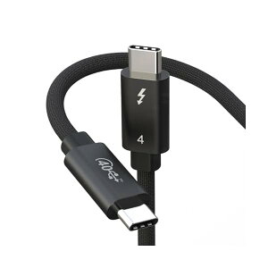 �y���������zThunderbolt 4 �P�[�u�� �u���b�N 0.5m 240W�}���[�d 8K�Ή� 40 Gbps �f�[�^�]�� Type-C &Type-C �P�[�u�� USB-C & USB-C MacBook/iPad/Mac mini/iphone