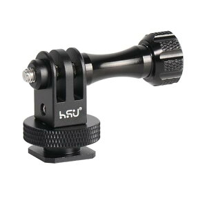 �y���������z�A���~ �z�b�g�V���[�}�E���g�A�_�v�^�[ 1/4���t�� �O�r�}�E���g GoPro Hero13/12/11/10/9/8/7/6/5�Adji osmo action �AAKASO/�r�f�I�J����/��჌�t/DSLR�Ή�(�u���b�N)