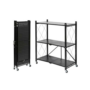 �܂��� ���^�����b�N �܂肽���݃��b�N 3�w ��70CM �܂肽���ݎ��[���b�N���^�����b�N �܂��ݒI 360°�L���X�^�[�t���ňړ��\ �ݒu�s�v �ƒ�p���[���b�N �L�b�`�� �Q�� ���ڊ� ���ւ�