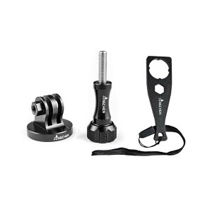 �y���������z�A���~�O�r�}�E���g gopro �}�E���g �A�_�v�^�Z�b�g �܂݃l�W�t�� GoPro hero13/12/11/10/9/8/7/6/5����� gopro max�Ȃ� 1/4�l�W �̌��t���̃J���� �A�N�Z�T���[ (�u���b�N)