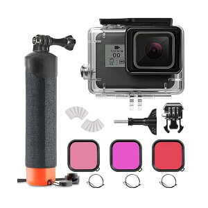 �y���������z60M/196�t�B�[�g �h�� �����n�E�W���O �_�C�r���O�L�b�g Go Pro Hero 7/6/5/2018�p �_�C�r���O�t�B���^�[3�ƃt���[�e�B���O�n���h���t�� Go Pro Hero 7/6/5/2018 �u���b�N �A�N�Z�T���[ �_