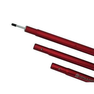 テント タープ ウイングポール 伸縮式 アルミニウム合金 φ28mm 長1850〜2150mm