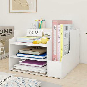 卓上収納 ラック 書類ケース 事務用品 デスク収納 書類トレー 組み立て式 書類収納ボックス A4トレー 新聞/雑誌/フォルダー/書類入れ 机の上に置く棚 書類整理 多用途 オフィス 寝室 リビン