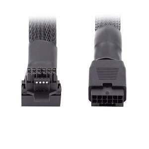 �y���������z12VHPWR ATX3.0 PCI-E 5.0 �p���[���W�����[�P�[�u�� �I�X-���X �A�b�v�A���O��90�x��