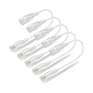 �y���������zCat6A LAN�P�[�u�� �Z�� �����P�[�u�� 0.15m 10�{�Z�b�g RJ45�R�l�N�^ 10Gbps �T�[�o�[