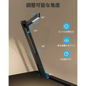 �y���������z���b�v�f�X�N �܂肽���݃e�[�u�� LED���C�g�t�� ���[�\ 3�i���邳���� �~�j