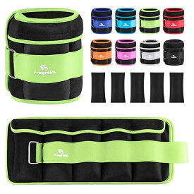 【送料無料】アンクルウェイト 5段階調節 2個組最小0.4kg-最大2kg 筋トレウェイト 重り 手首 足首 パワーアンクル 重さ調整可能 片足1kg ソフト 速乾 通気 ウォーキング ジョギング 体幹トレーニング エクササイズ 男女兼用 初心者 -