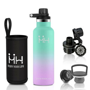 【送料無料】水筒 750ml 保冷 保温 炭酸対応 軽量 滑り止め塗装 洗いやすい お手入れ簡単 持ち運び便利 布袋付き 漏れ防止 高密封性 二重壁設計 結露防止 真空断熱タンブラー ステンレスボト