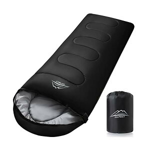 【送料無料】寝袋 シュラフ 封筒型 軽量 保温 耐寒 防水 コンパクト アウトドア キャンプ 登山 車中泊 防災用 丸洗い可能 快適温度 丸洗い寝袋 春用 夏用 秋用 冬用 収納袋付き(ブラック 1000