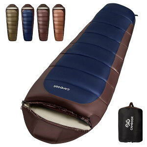 【送料無料】寝袋 冬用 シュラフ 【ショルダーウォーマー付・230T防水】 多機能 シュラフ 1.8kg 2.2kg マミー型 快適温度‐11-25℃耐寒 コンパクト収納 保温性高い 登山 車中泊 避難用 アウトドア