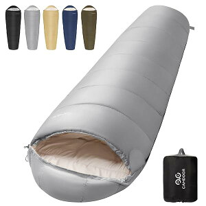 【送料無料】寝袋 冬用 シュラフ 【ショルダーウォーマー付・230T防水】 多機能 シュラフ 1.8kg 2.2kg マミー型 快適温度‐11-25℃耐寒 コンパクト収納 保温性高い 登山 車中泊 避難用 アウトドア