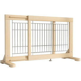 【送料無料】ペットゲート 置くだけ 高さ50cm 設置幅60-115cm 木製 犬用ゲート 犬 フェンス 室内