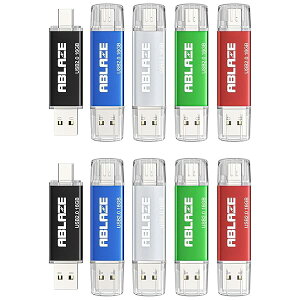 �y���������zUSB������ Type-C 16GB 10�{�Z�b�g �f���A��USB2.0�{Type-C�Ή� iPhone 16/15, Android�X�}�z,