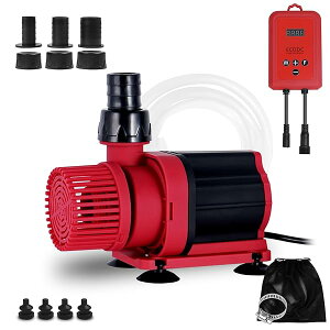 【送料無料】水中ポンプ 水槽ウォーターポンプ 排水ポンプ 吐出量2500L/H 最大揚程2.8M 18W 100V 50/60Hz通用 10段階流量調整 外部スイッチ 海水用 電動 清水用 家庭用 通常排水/ウェーブ/フィードモ