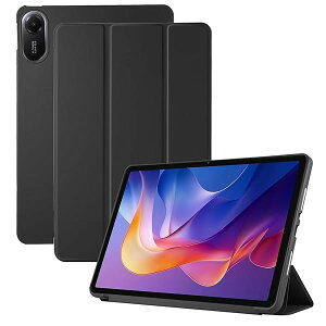 �y���������zFor Redmi Pad 2 �p �P�[�X �J�o�[�^�u���b�g 12.1�C���` �P�[�X �I�[�g�X���[�v�@�\�t�� �O�܃X�^���h �p�x���� �ω��� �Ϗ� �ϏՌ� �ϋv���ی� �P�[�X(�u���b�N)